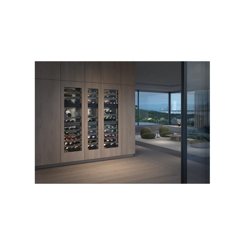 Gaggenau Vario Expressive Series RVW467170 45.7cm Fully Integrated Wine Storage, Oak & Anthracite Aluminium