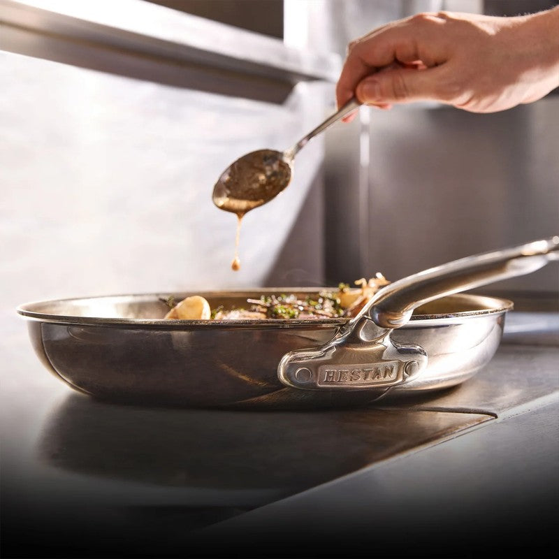 Hestan ProBond Luxe Stainless Steel Frying Pan, Mirror-Polished