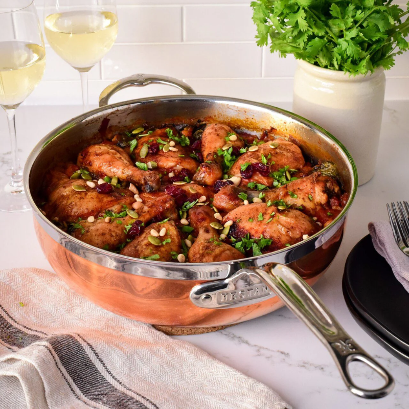 Hestan CopperBond Induction Copper Essential Pans - Medium (3.3L) & Large (4.7L)