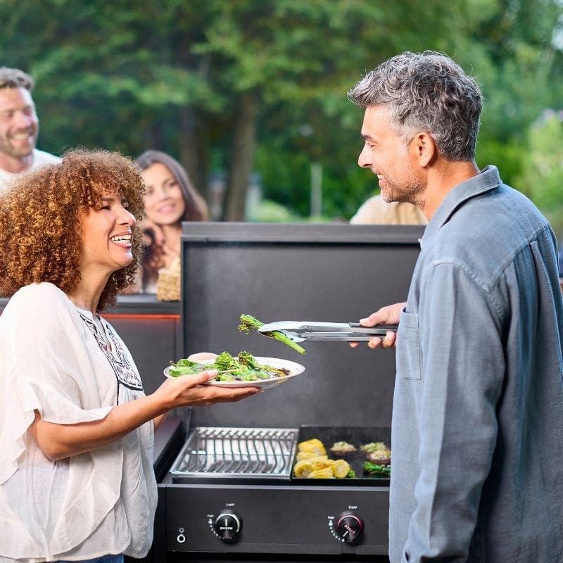 Cozze Combo 900 Enamelled Cast Iron Gas Grill