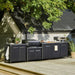 Cozze Outdoor Kitchen 90 Stainless Steel Outdoor Kitchen with Sink