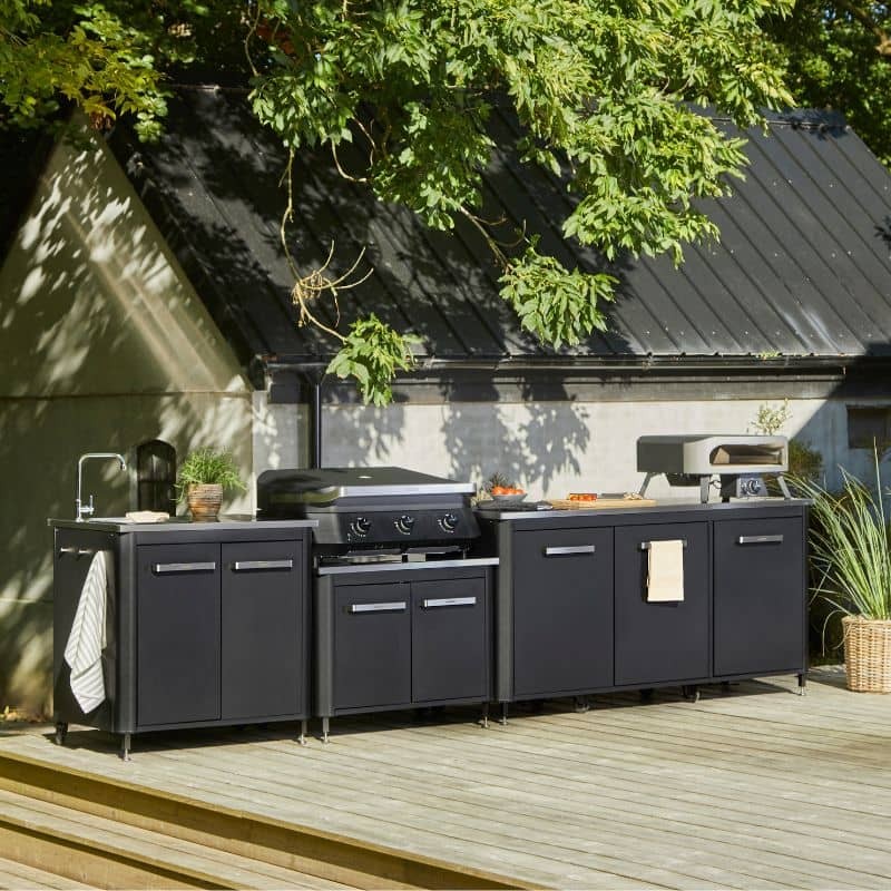 Cozze Outdoor Kitchen 90 Stainless Steel Outdoor Kitchen with Sink