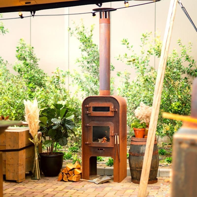 Adezz Forno GAP Corten Steel Outdoor Fireplace & Pizza Oven