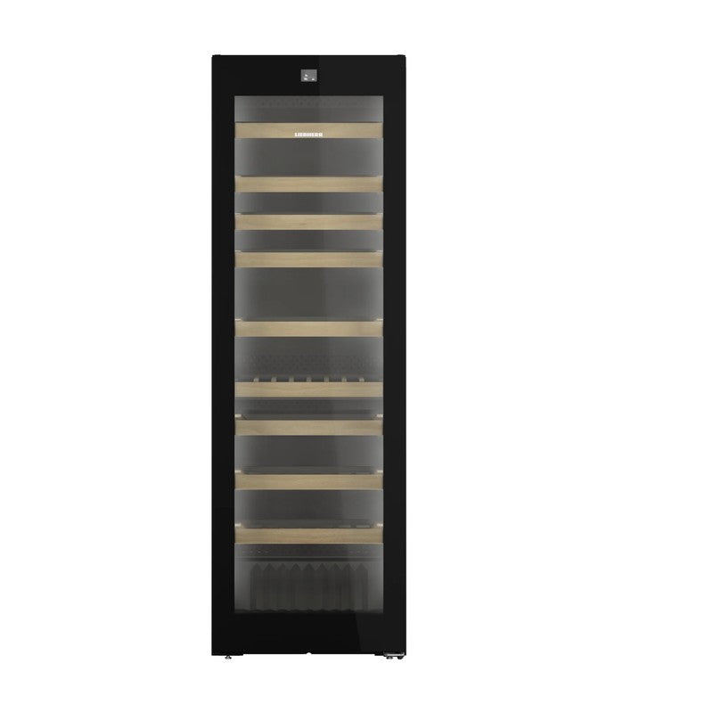 Liebherr Vinidor Selection WPgbi 5272 Wine Cabinet 106 Bottle with Glass Door, Black Steel