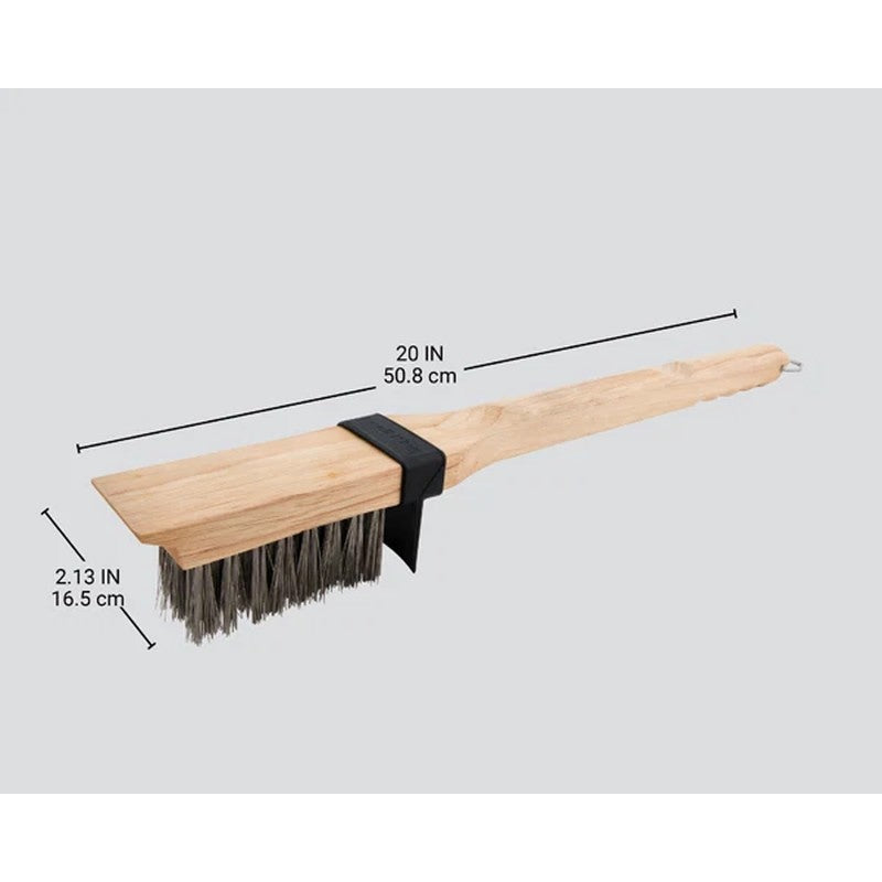Broil King Deep Bristle Grill Brush with Grime Guard Flap & Scraper