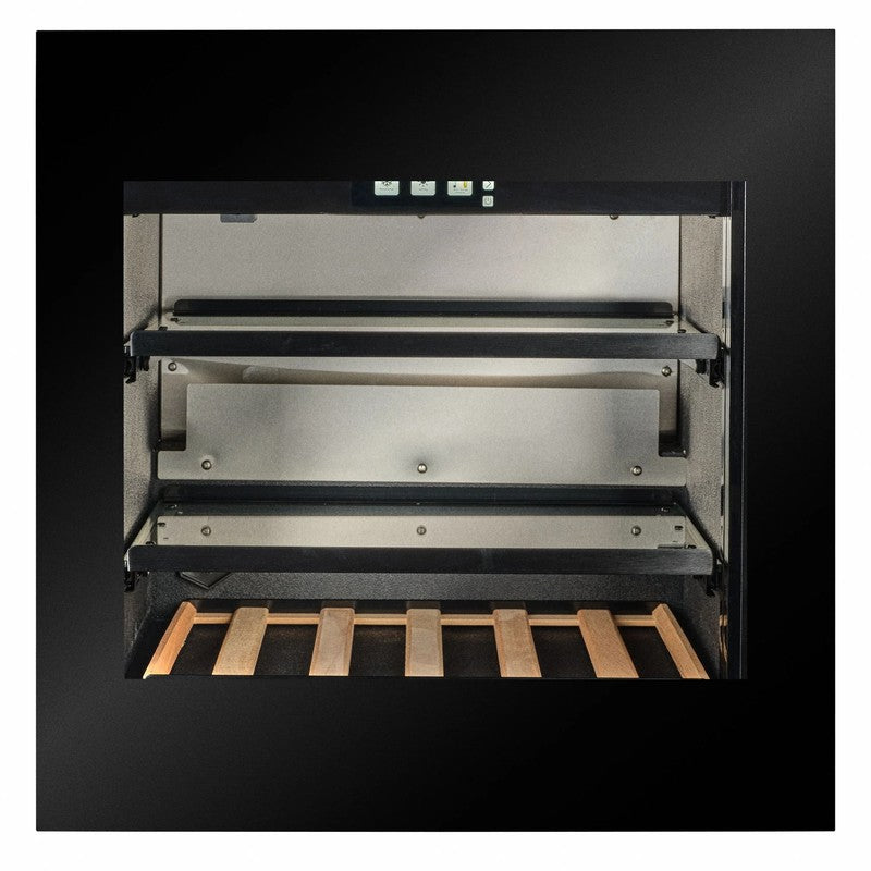 CELLA BVI-24B-TO Integrated Drinks Cooler 595mm, Black Glass