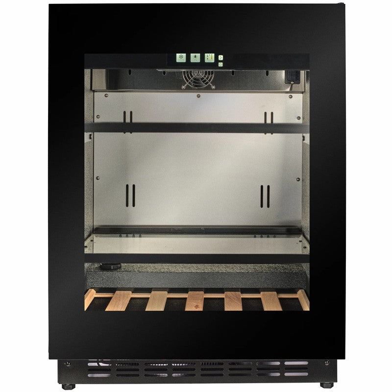 CELLA Kitchenline TFT-BV34B-TO Beverage Fridge 118L, Black Glass