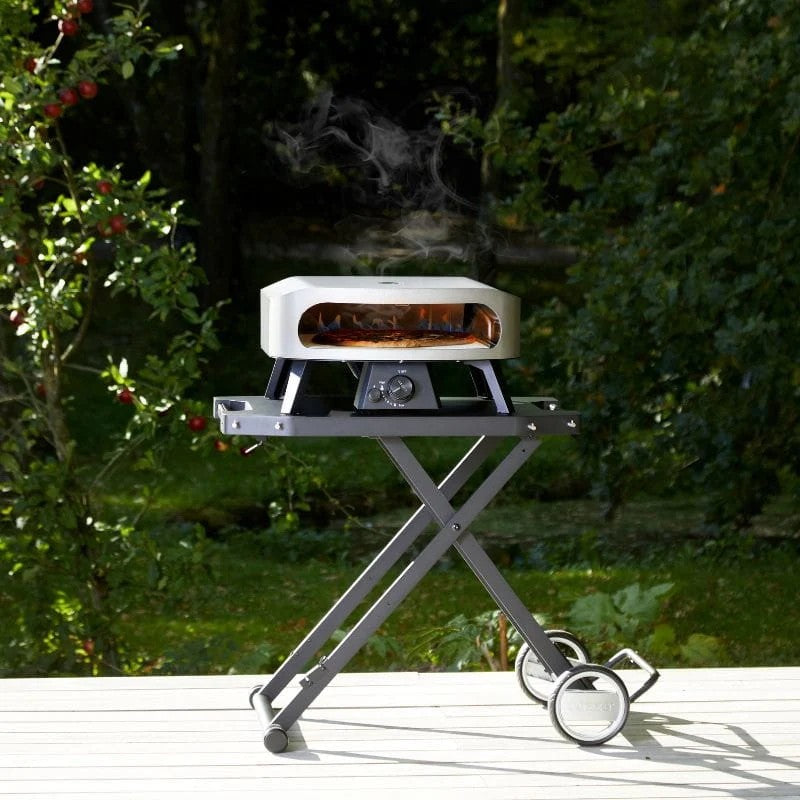 Cozze Classic Gas Pizza Oven 17" with Cordierite Pizza Stone, Grey & Black