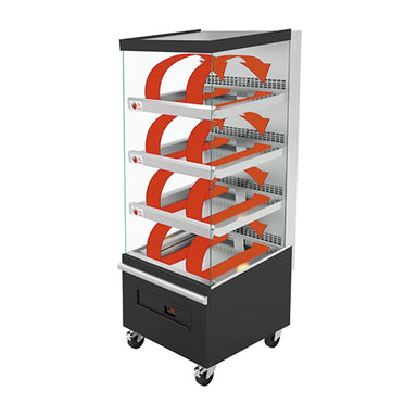 Jestic Self Service Hot Display Stainless Steel Unit, Black Epoxy