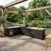 Fontana Ignes Stainless Steel Outdoor Kitchen with 5 Burner Grill, Hob, Sink, Fridge & Storage