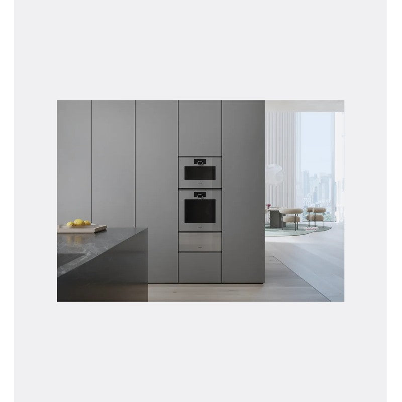 Gaggenau Minimalistic Series GS220130 Stainless Steel Built-In Combination Steam Oven 60cm, Sterling