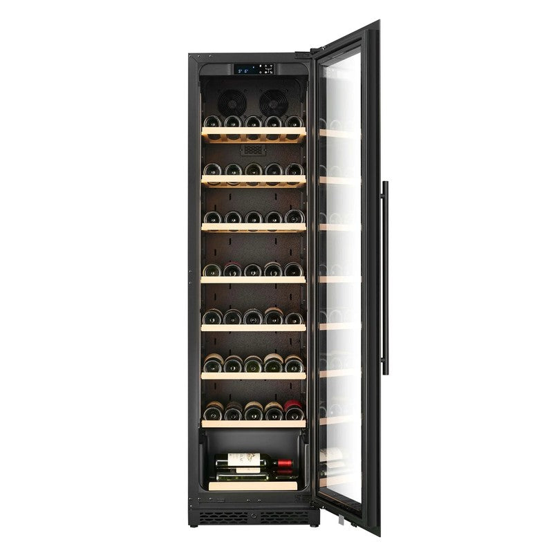 CELLA W82S-BLACK Single Zone Wine Cooler 73 Bottle, Black