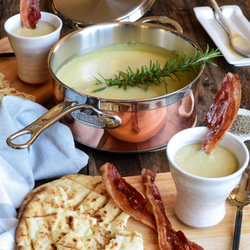 Hestan CopperBond Induction Copper Saucepan & Lid - Small, Medium, Large & Extra Large