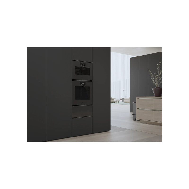 Gaggenau Minimalistic Series GO250100 60cm Built-In Single Oven, Onyx