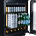 CELLA Kitchenline Undercounter Drinks Fridge 118L, Black Glass