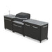 Cozze Modular Outdoor Kitchen Steel with Gas Grill, Storage & Sink