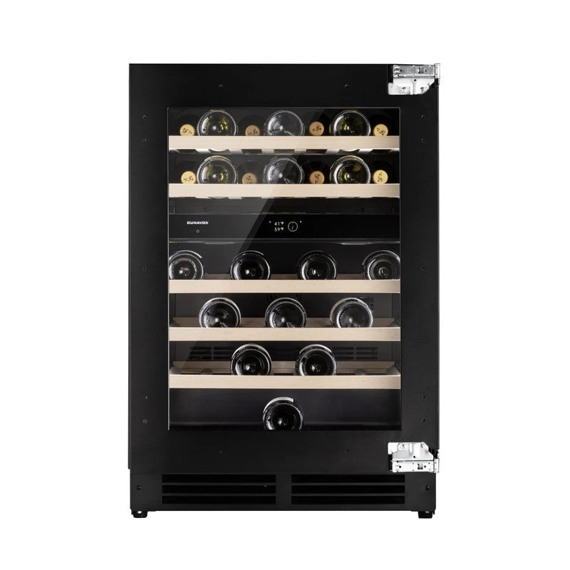 Dunavox FLOW-41 41 Bottle Fully Integrated Wine Cooler, 88cm Height