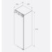Bora C178KGFS1 56cm Fully Integrated Fridge Icebox with Fixed Hinge