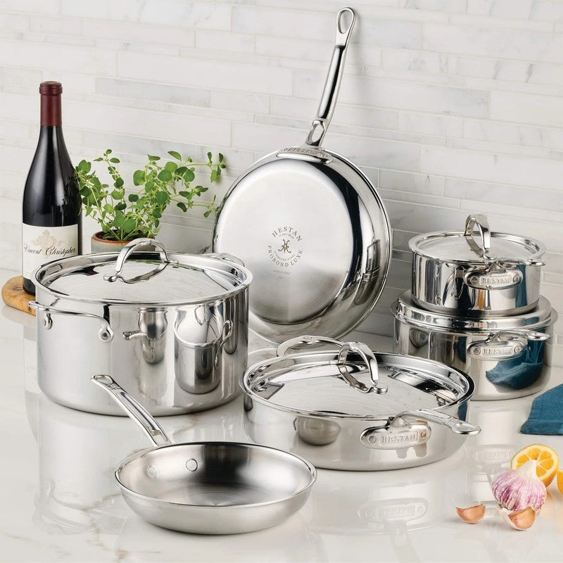 Hestan ProBond Luxe Stainless Steel 6-Piece Cookware Set, Mirror-Polished