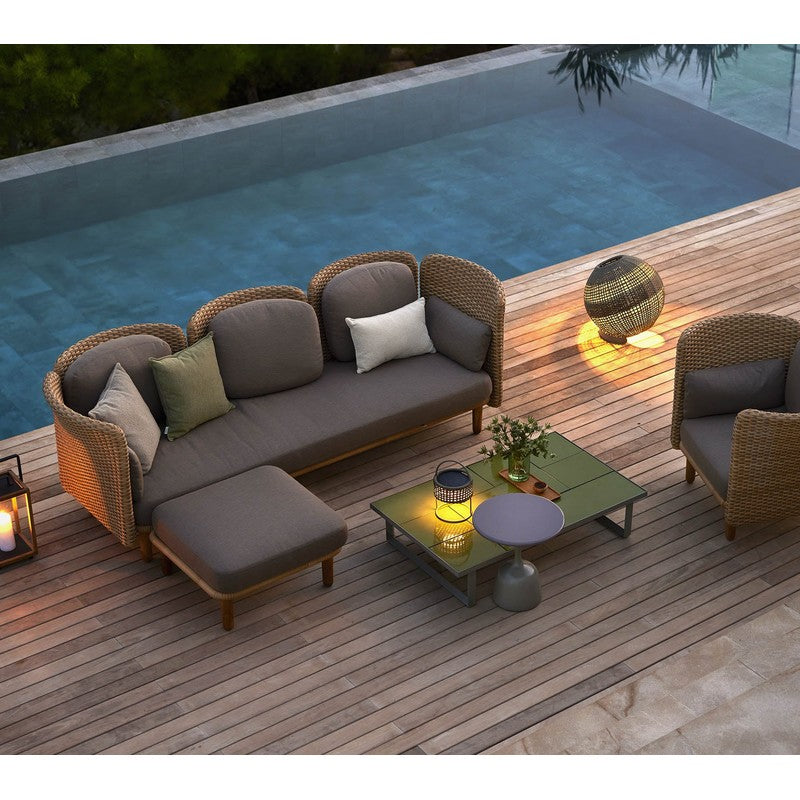 Cane-line Arch 3-Seater Sofa with High Arm & Backrest