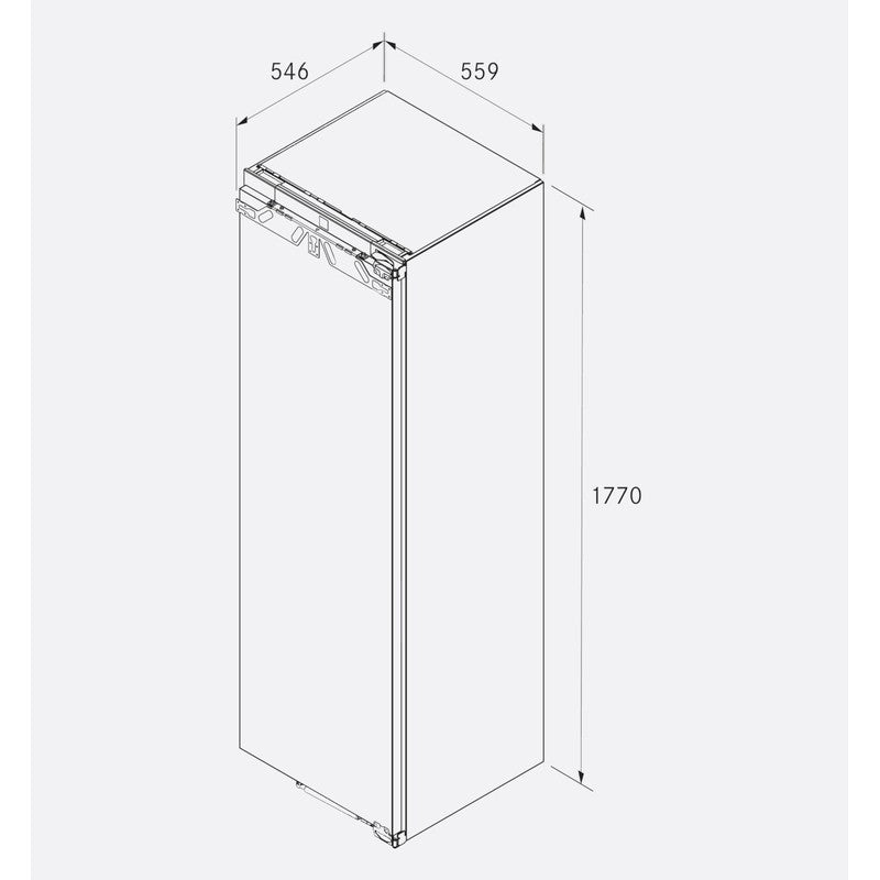 Bora Cool C178K 56cm Fully Integrated Fridge with Fixed Hinge