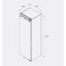 Bora C178KGFS2 56cm Fully Integrated Fridge with Icebox