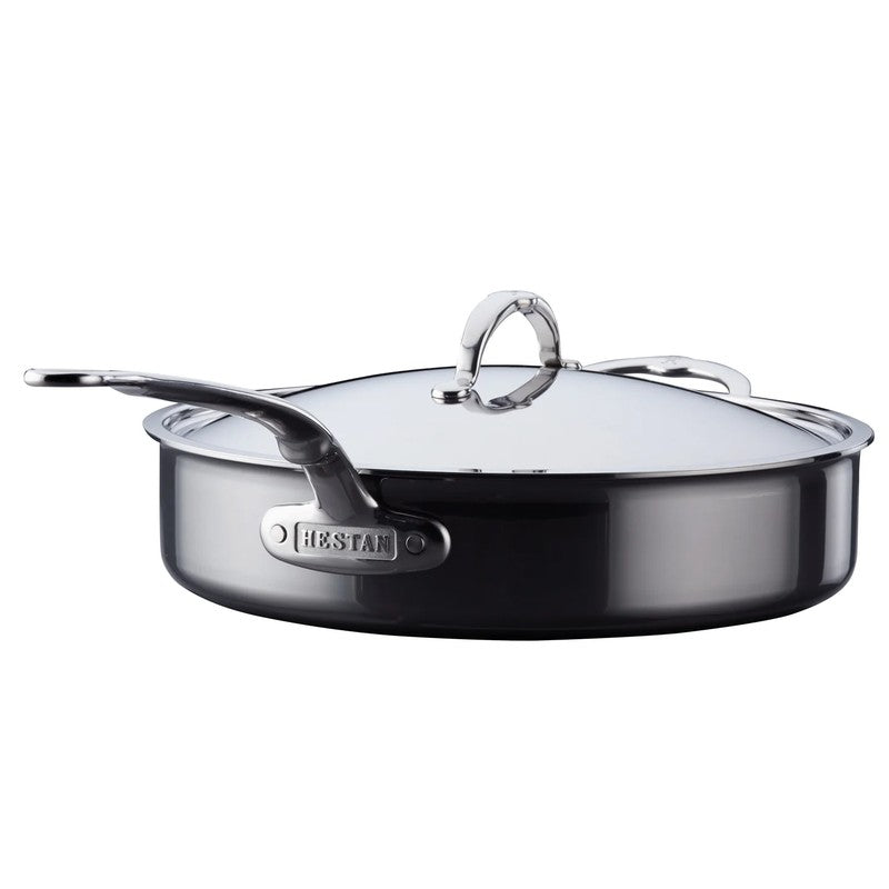 Hestan NanoBond Titanium Stainless Steel Saute Pan with Lid
