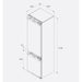 Bora C194KG Cool Combi XL 56cm Built-In Fridge Freezer