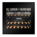 CELLA WI-24B-TO Integrated Wine Cooler 24 Bottle, Black Glass