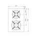 Bora PKG3 37cm Gas Cooktop, Black