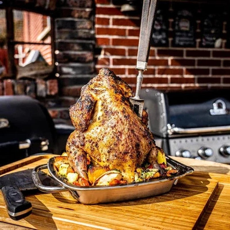 Broil King Premium Chicken Roaster with Pan