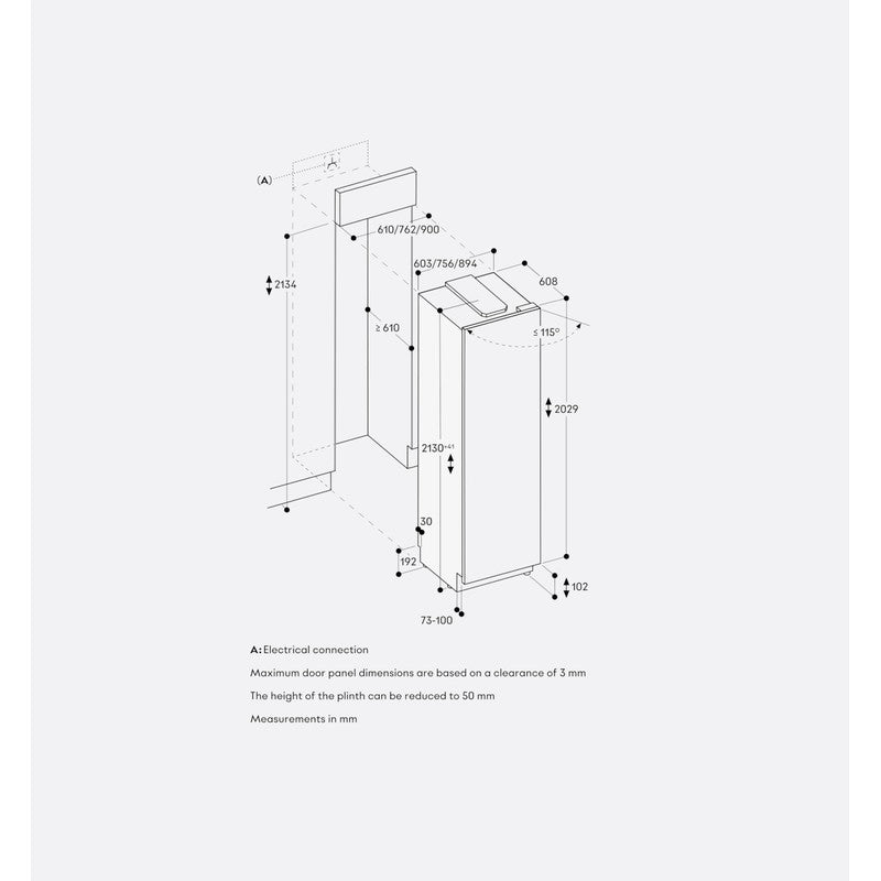 Gaggenau Vario Cooling Express Series RVC467190 61cm Fully Integrated Fridge, Dark Brushed Stainless Steel