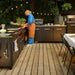 Cozze Outdoor Kitchen 180 Stainless Steel Outdoor Kitchen Unit