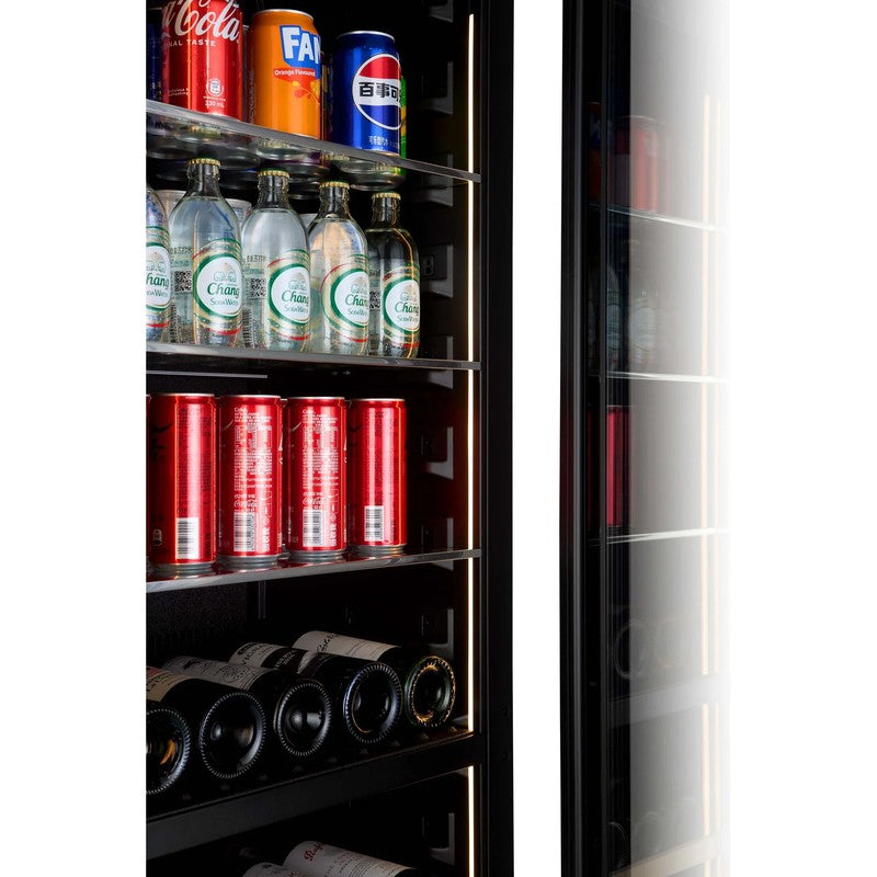 CELLA WBV75D-BLACK Beverage Centre 48cm Depth, Black