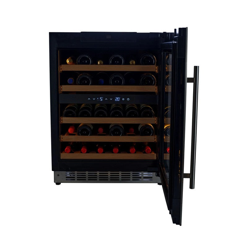 CELLA W34-SSH Stainless Steel Undercounter Wine Cooler 600mm, 36 Burgundy Bottles