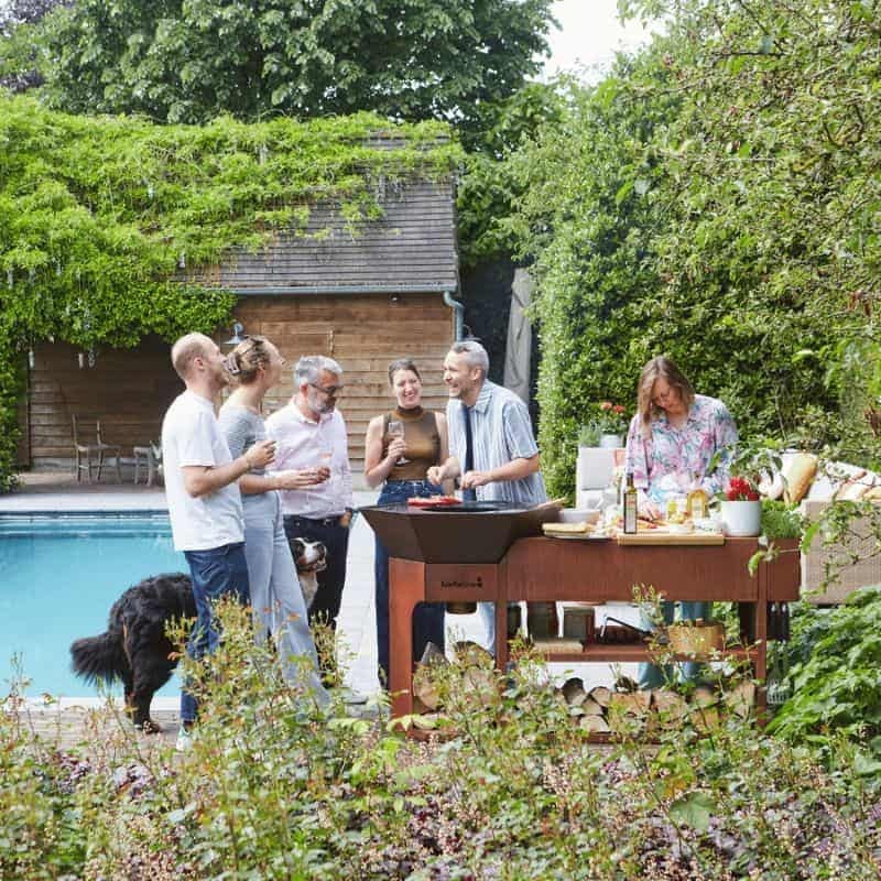 Barbecook Nestor Island Corten Steel Wood BBQ