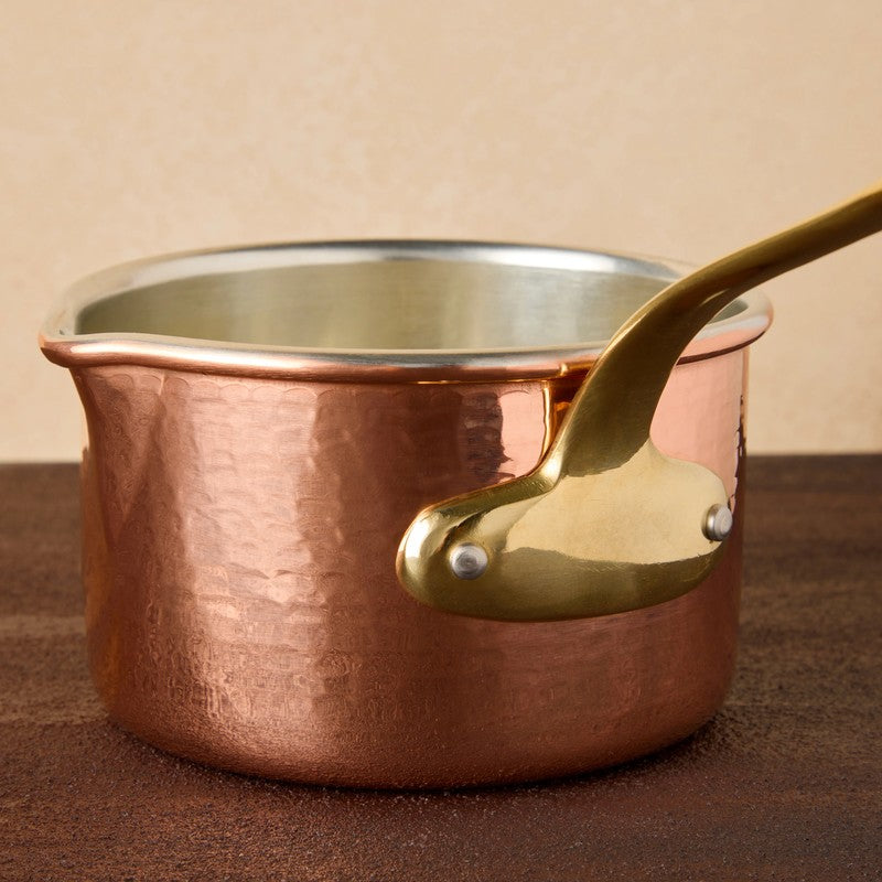 The Cotswold Cooking Company Copper Saucepan with Spout, 13cm
