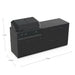 Cozze Elements Modular Outdoor Kitchen with Quattro 900 Grill & Storage, Matte Black