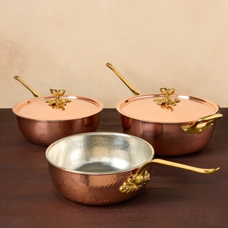 The Cotswold Cooking Company 5.5LT Chef Pan with Lid, Copper