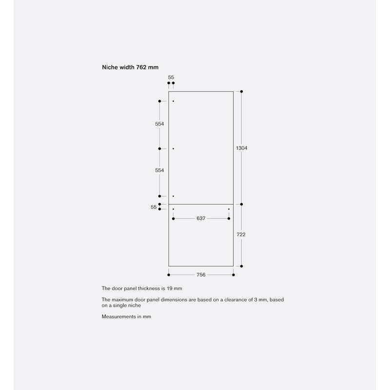 Gaggenau Vario Cooling Expressive Series RVB477190 76cm Stainless Steel Fridge Freezer with Icemaker