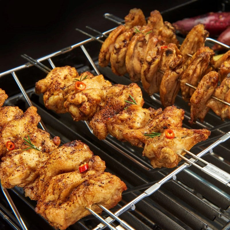 The Cotswold Cooking Company Multi Rack Skewer Kit with 6 Stainless Skewers