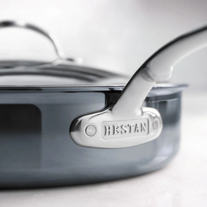 Hestan NanoBond Titanium Stainless Steel Saute Pan with Lid