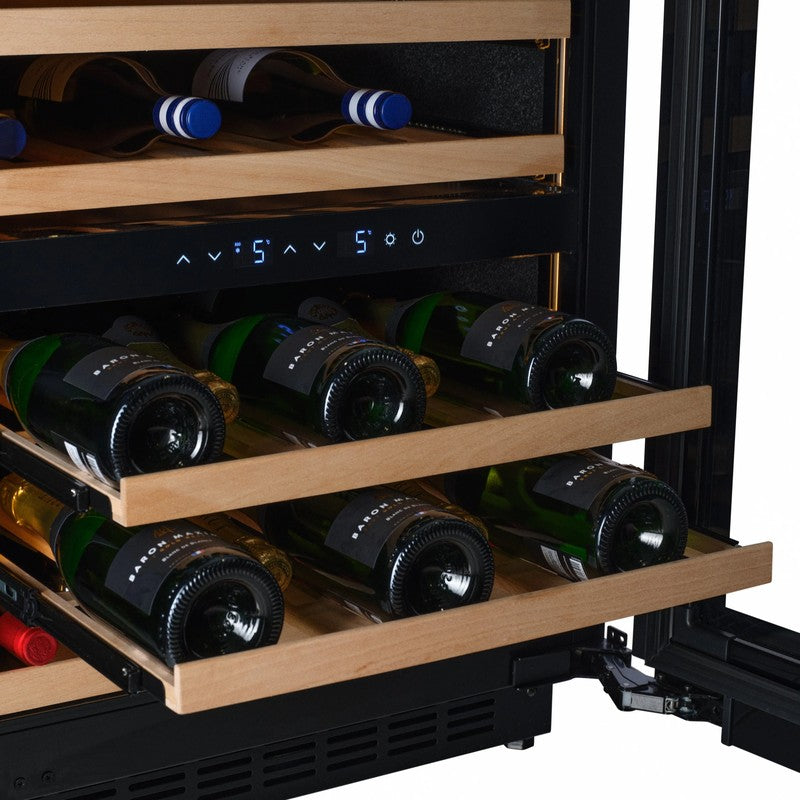 CELLA W34-BH Glass Wine Fridge 36 Bottle, Black