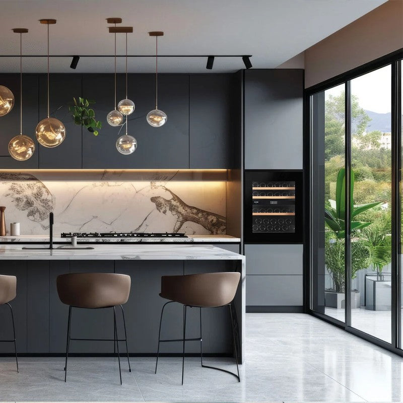 Dunavox NOBLE-32.TO Dual Zone 33 Bottle Integrated Wine Cooler