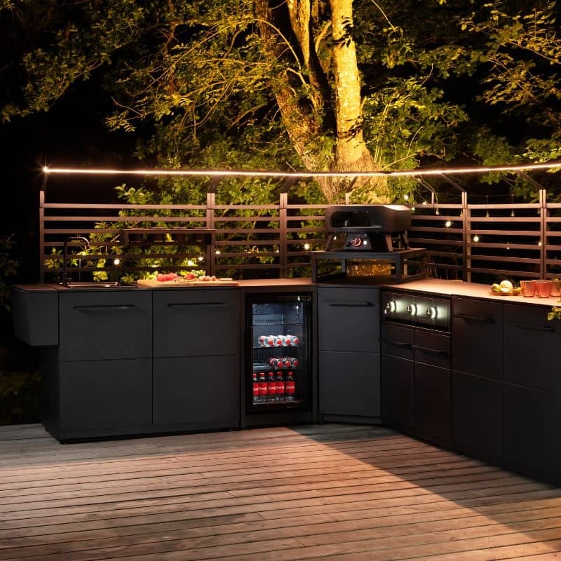 Cozze Rotate Gas Pizza Oven 13" with Cordierite Pizza Stone, Black