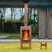 Adezz Forno DIGNA Corten Steel Outdoor Fireplace with Front Door