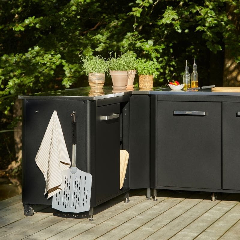 Cozze Corner Table Stainless Steel Outdoor Kitchen Unit 70.5 × 70.5cm