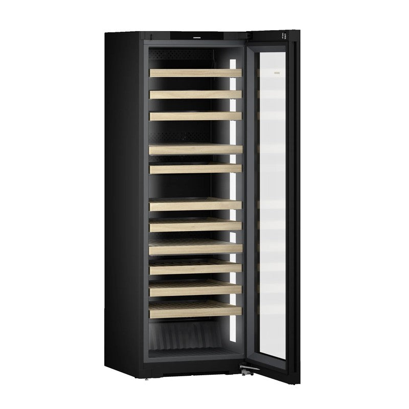 Liebherr Vinidor Selection WPgbi 7473 Steel Wine Cabinet 182 Bottle 3-Zone, Black Steel