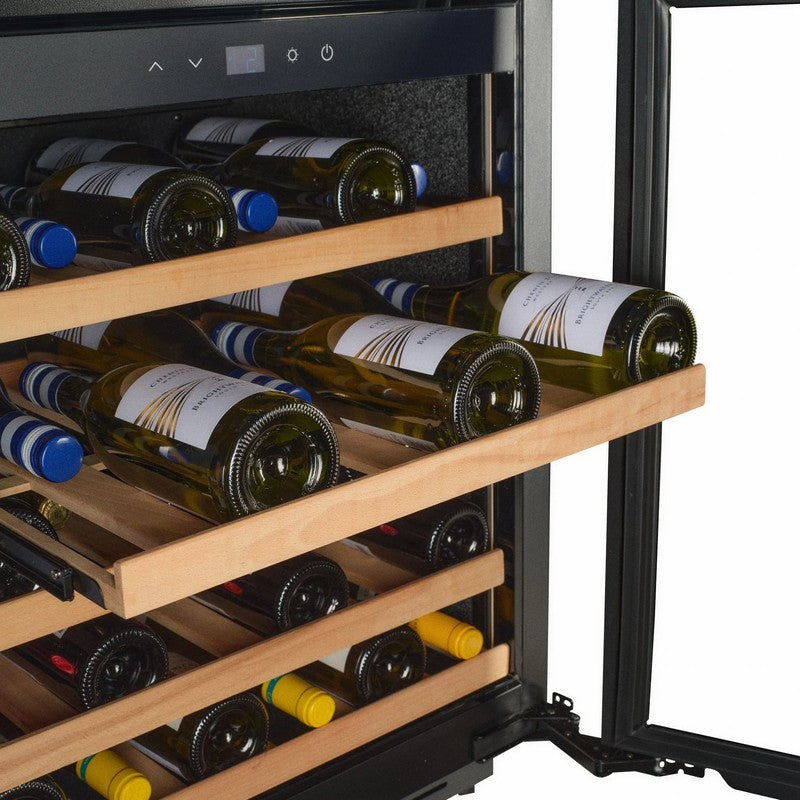 CELLA Kitchenline Stainless Steel Undercounter Wine Cooler 600mm, Stainless Steel