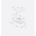 Lacanche BFUG900INSET Stainless Steel Built-In Canopy Hood 90cm, Stainless Steel